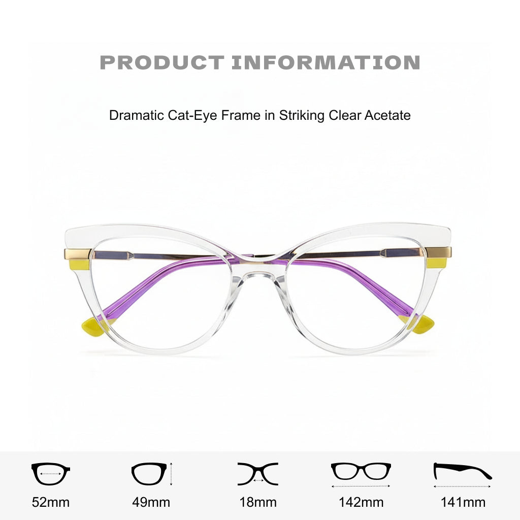 TR90 Cat Eye Reading Glasses - Anti Blue Light