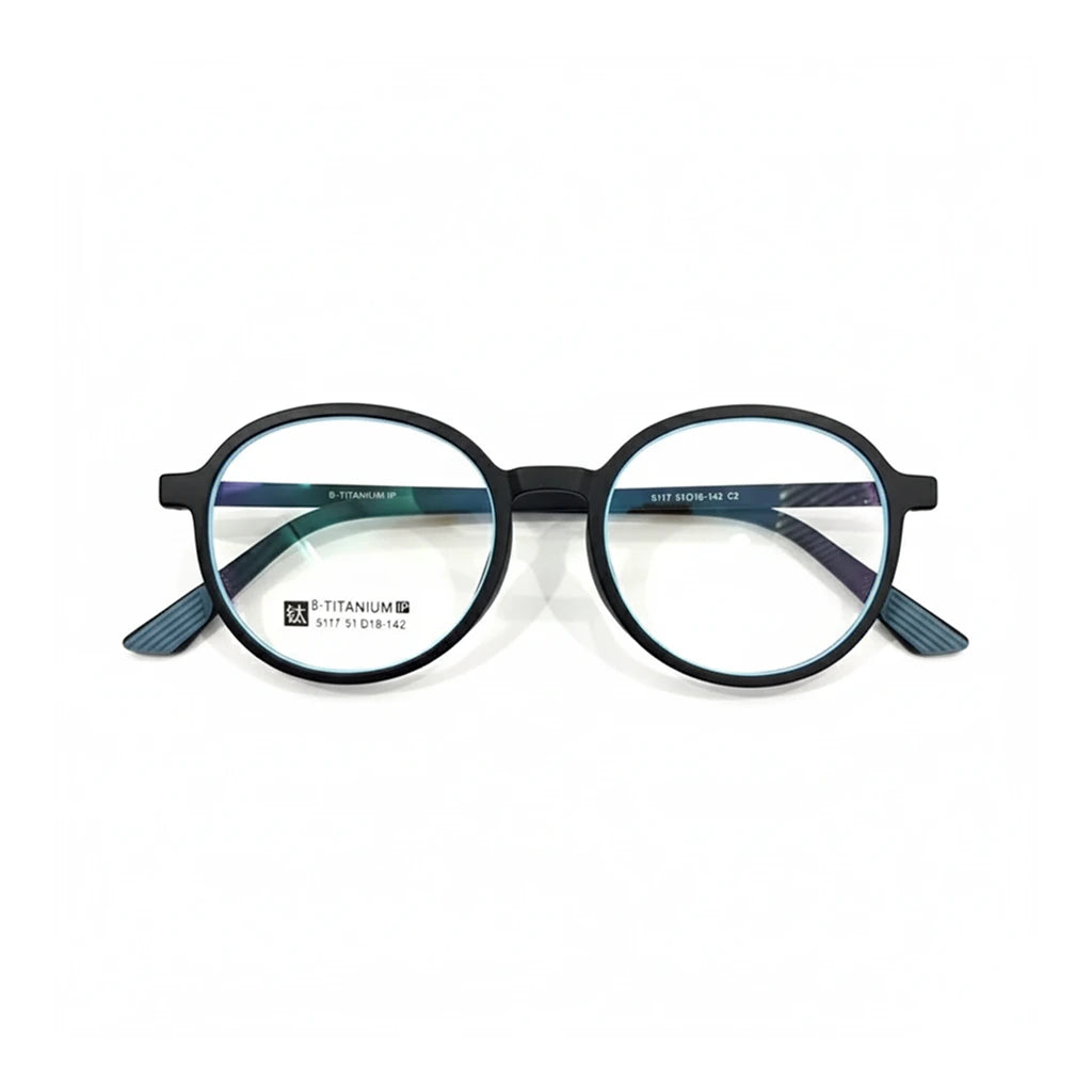 Ultra-Light Titanium Round Glasses Frame