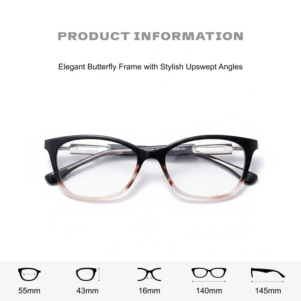 Anti Blue Light Square Eyeglass Frames - Unisex Optical Prescription G6245