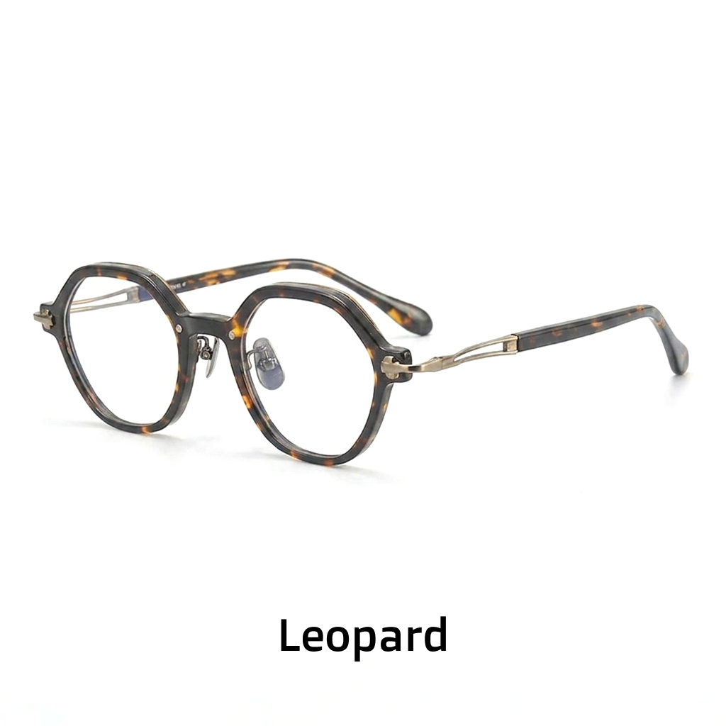Acetate Square Optical Frames – Unisex Polygonal Eyeglasses