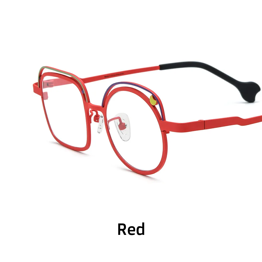 Titanium Optical Eyeglass Frames – Lightweight Square Design