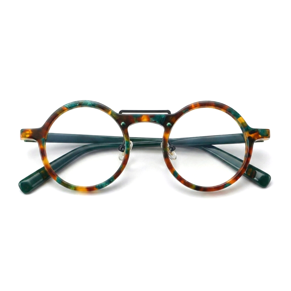 Round Acetate Optical Frames – Full Rim Prescription Glasses