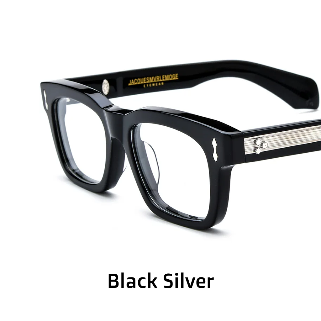 Acetate Vintage Square Optical Frames – Unisex Prescription Eyeglasses