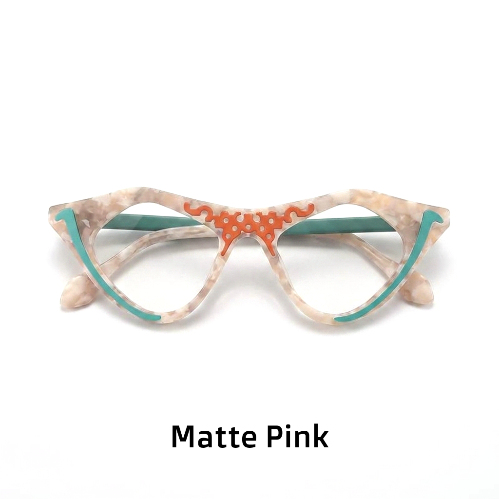 Cat Eye Acetate Optical Frames — Unisex Retro Prescription Eyeglasses