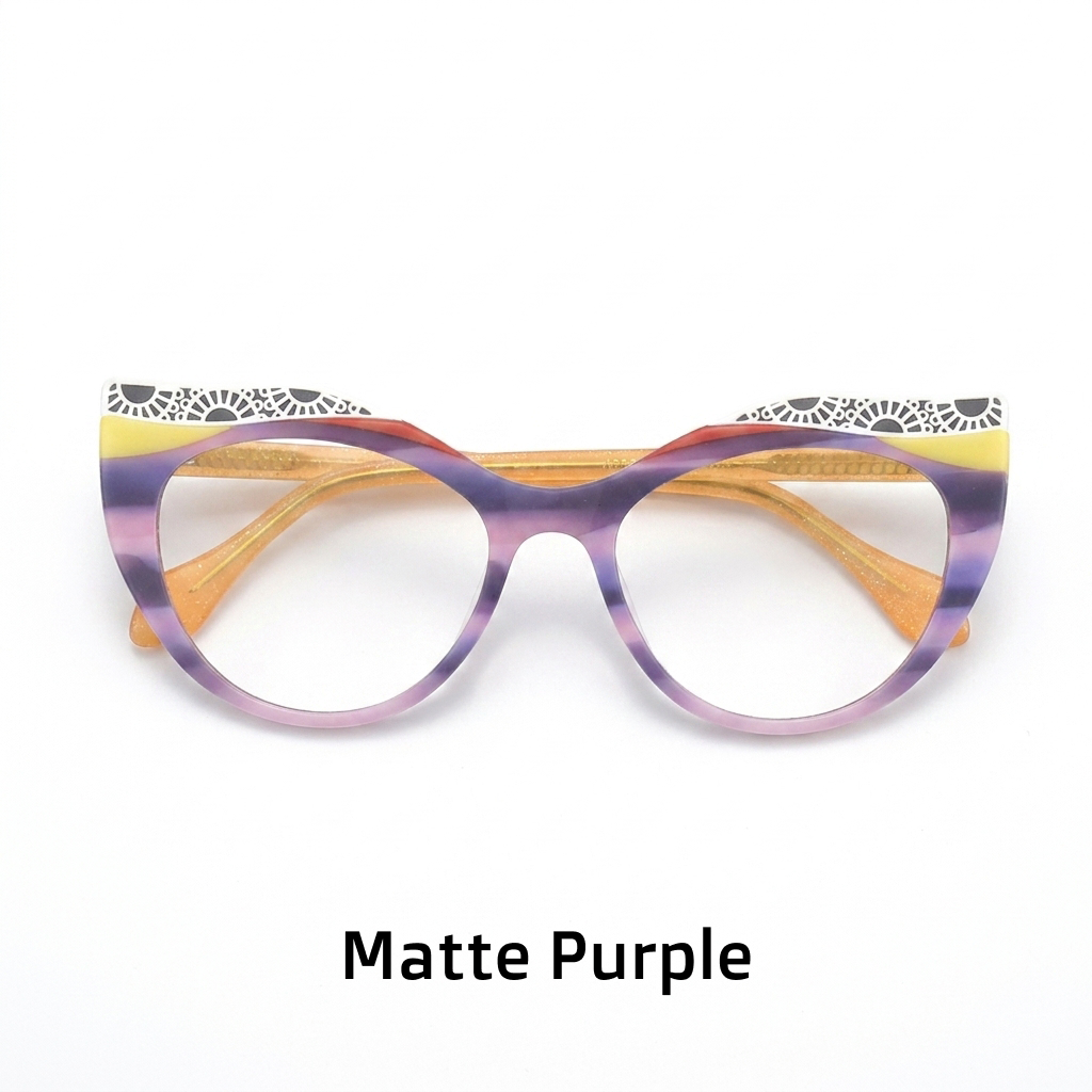מסגרות למשקפיים מסוג Cat-Eye Acetate
