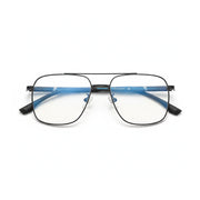 Pure Titanium Double Bridge Optical Glasses Frame - Lightweight Large Face