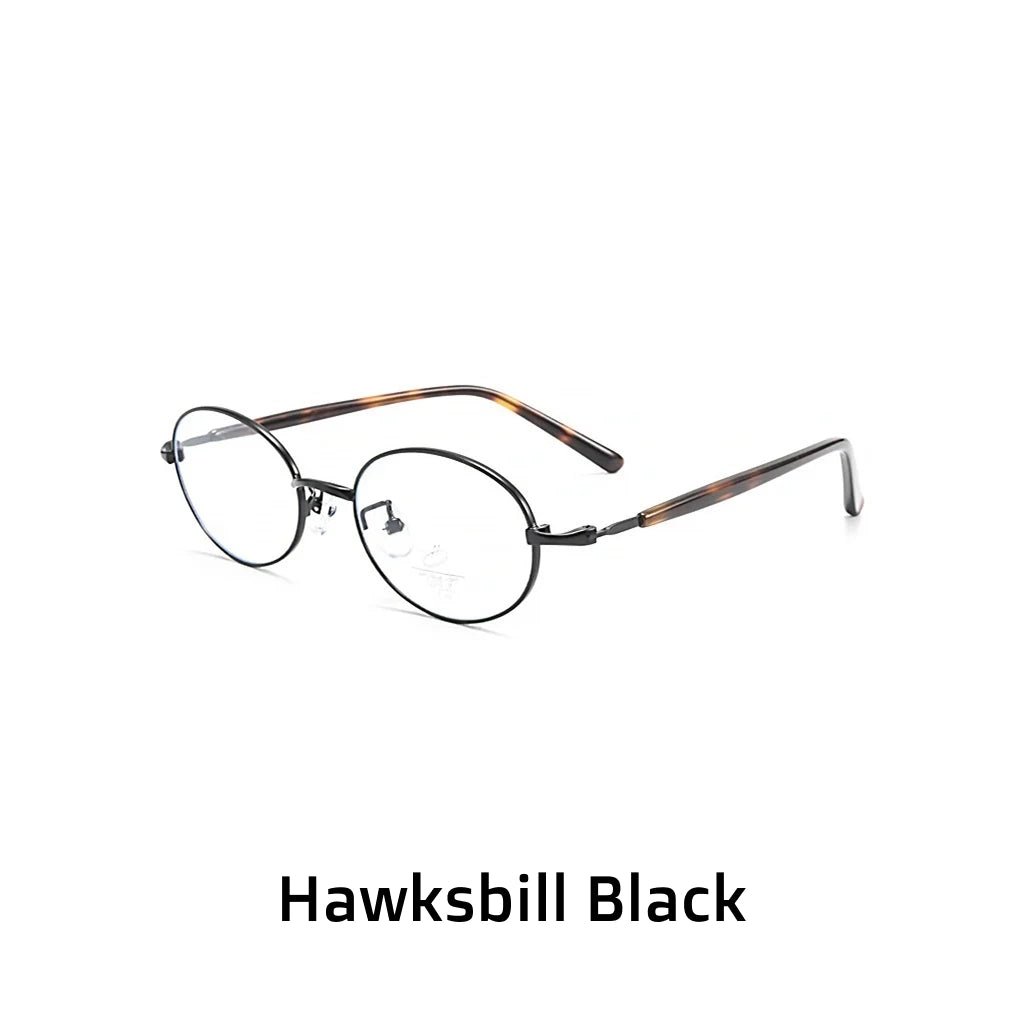 Circular Alloy Eyeglass Frames - Ultra Light Prescription Glasses