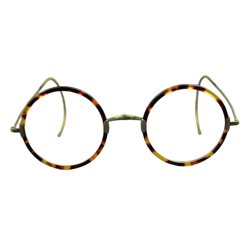 Retro Round Metal Glasses - Anti Blue Light Optical Frame