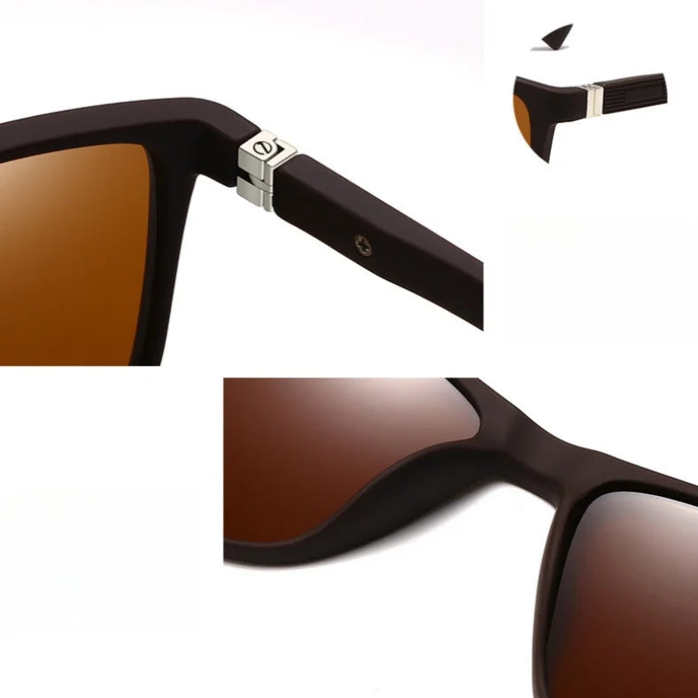 Ultra Light Boxy Polarized Sunglasses - Retro Style for Fishing & Driving
