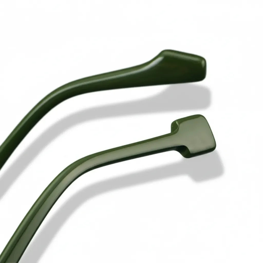 Retro Double Beam Acetate Eyeglass Frames - Unisex Optical Prescription Glasses