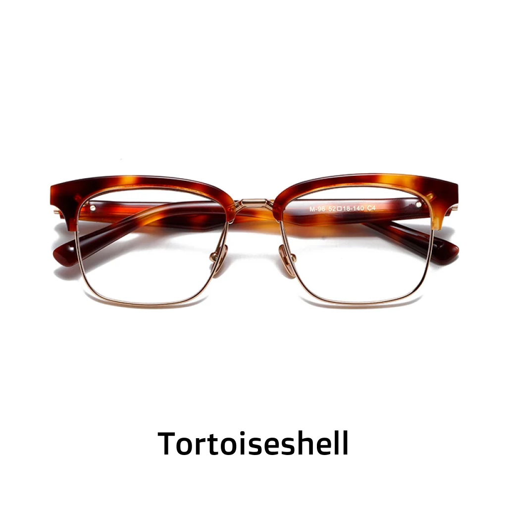 Premium acetate square optical red frames with lightweight comfortable design