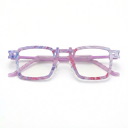 Quadratische optische Brille aus Titan