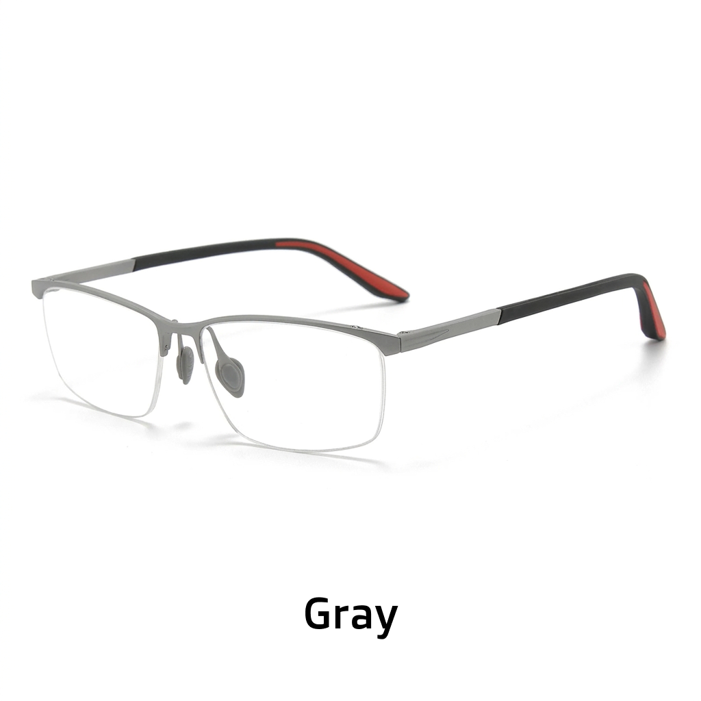 Optische Halbrahmenbrille aus Titan