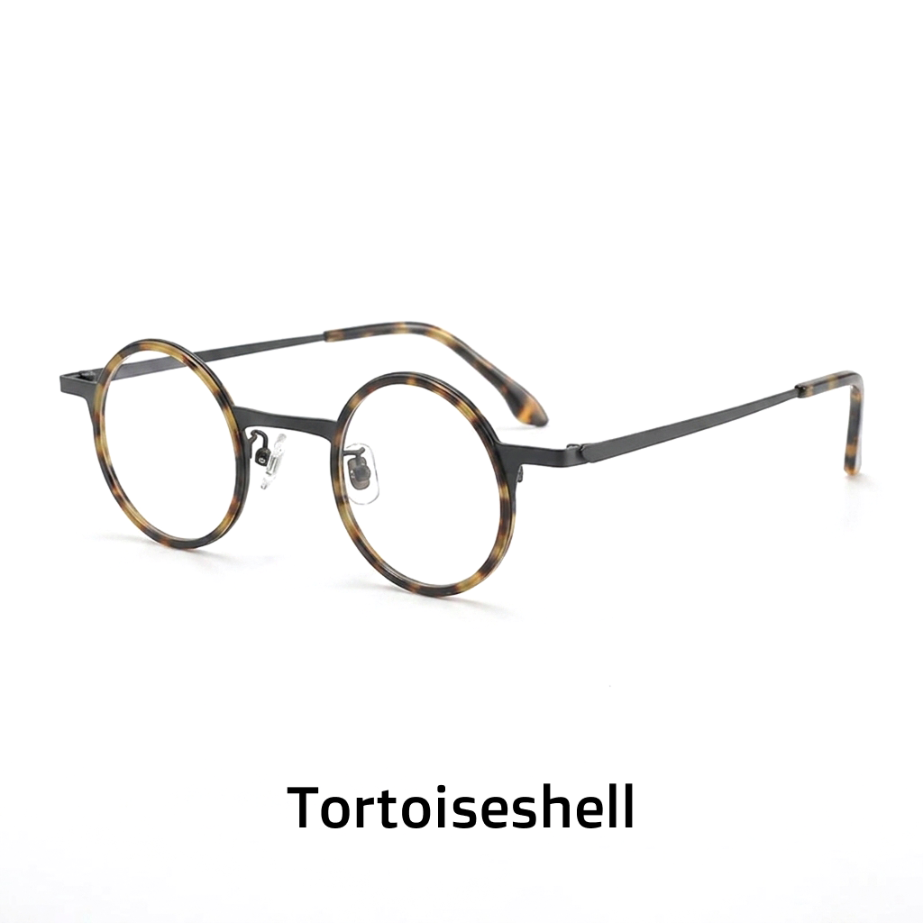 Titanium Round Eyeglasses Frames – Retro Small Face Unisex
