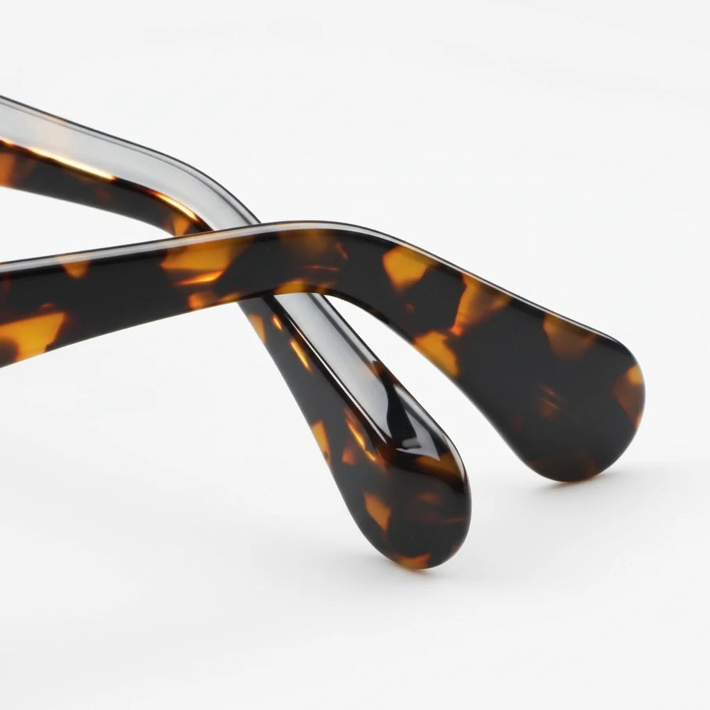 Retro Square Eyeglass Frame - Thick Plate Optical Prescription Glasses