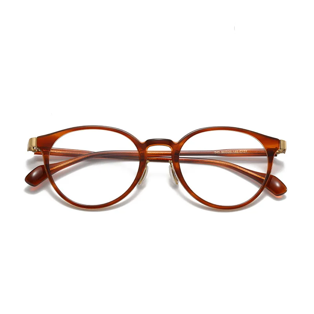 Marco de anteojos ópticos ovalados - Unisex Retro