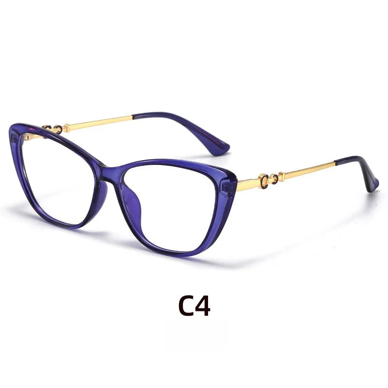 Retro Cat Eye Reading Glasses - Anti Blue Light