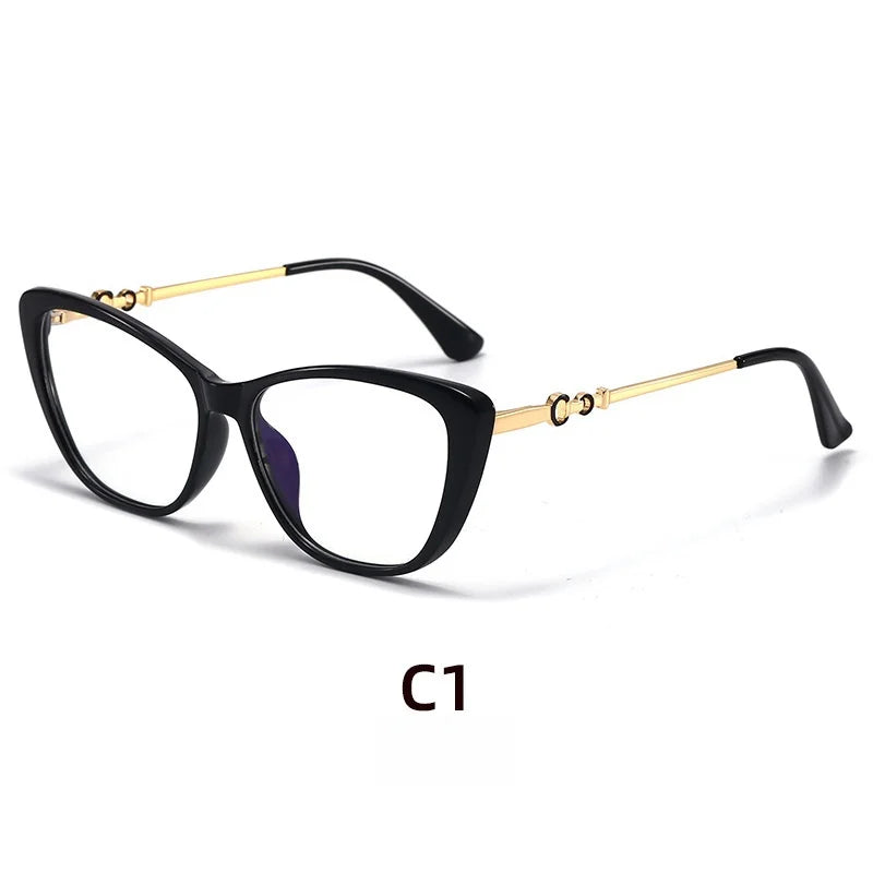 Retro Cat Eye Reading Glasses - Anti Blue Light
