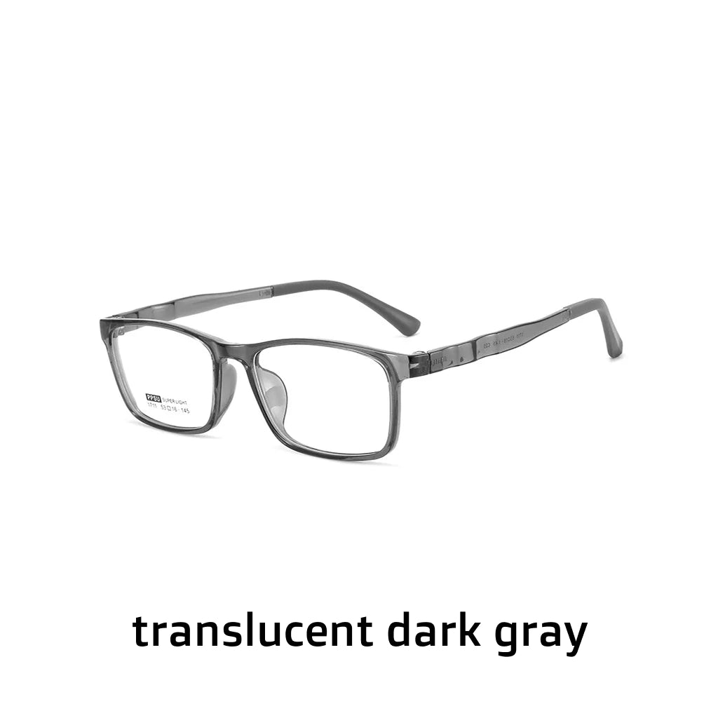 Retro Square PPSU Optical Glasses Frame - Unisex Lightweight Prescription Eyewear