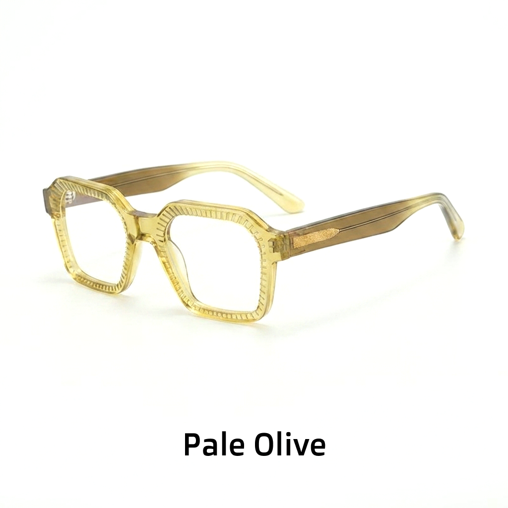 Optische Brillengestelle aus quadratischem Acetat im Retro-Stil