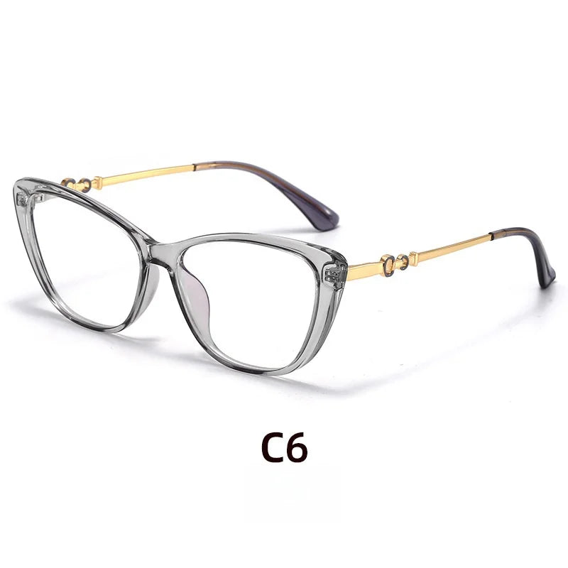 Retro Cat Eye Reading Glasses - Anti Blue Light