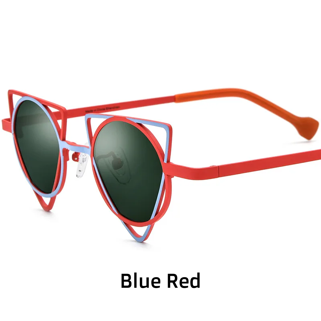 Women's Titanium Polarized Cat-Eye Sunglasses