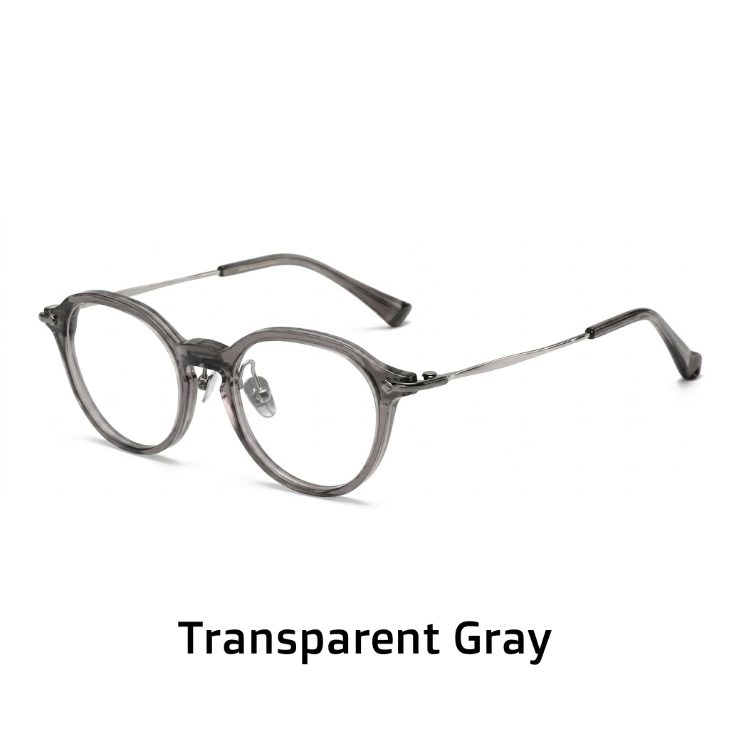 Ovales Acetat-Brillengestell – Unisex mit optischer Sehstärke