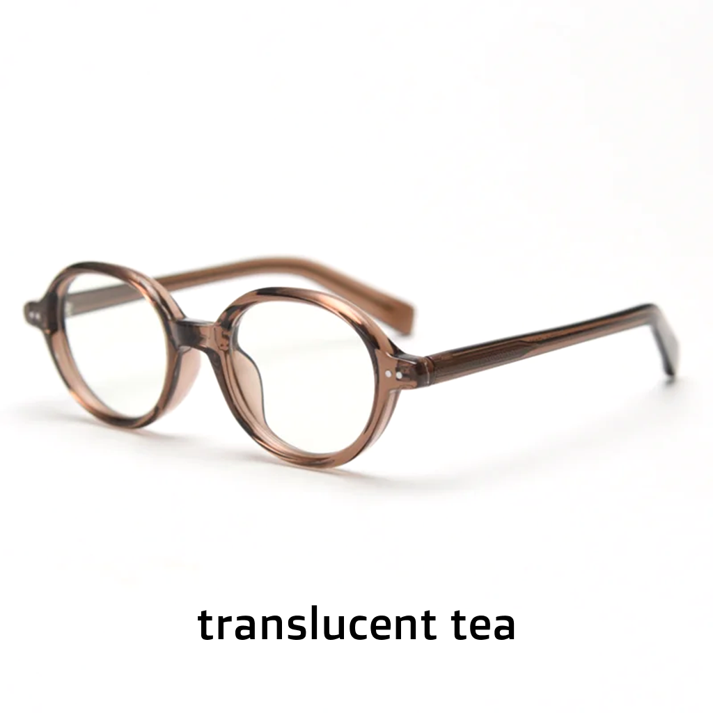 Retro Oval Prescription Eyeglasses – Single Vision & Progressive