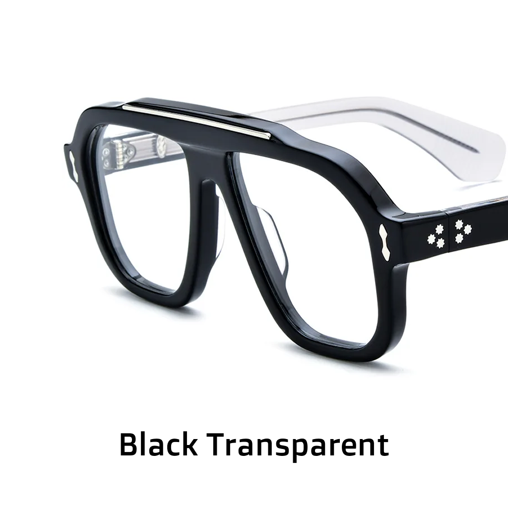 Wide Frame Square Acetate Optical Glasses
