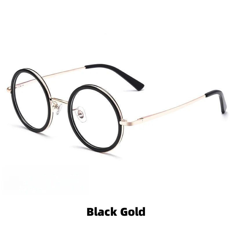 Retro Round Progressive Prescription Glasses 8068