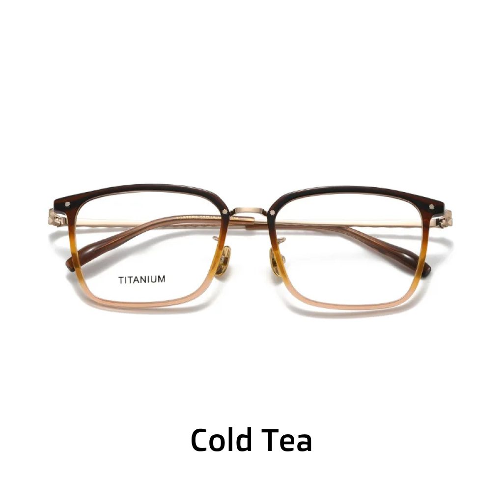 Titanium Rectangular Optical Eyeglass Frames