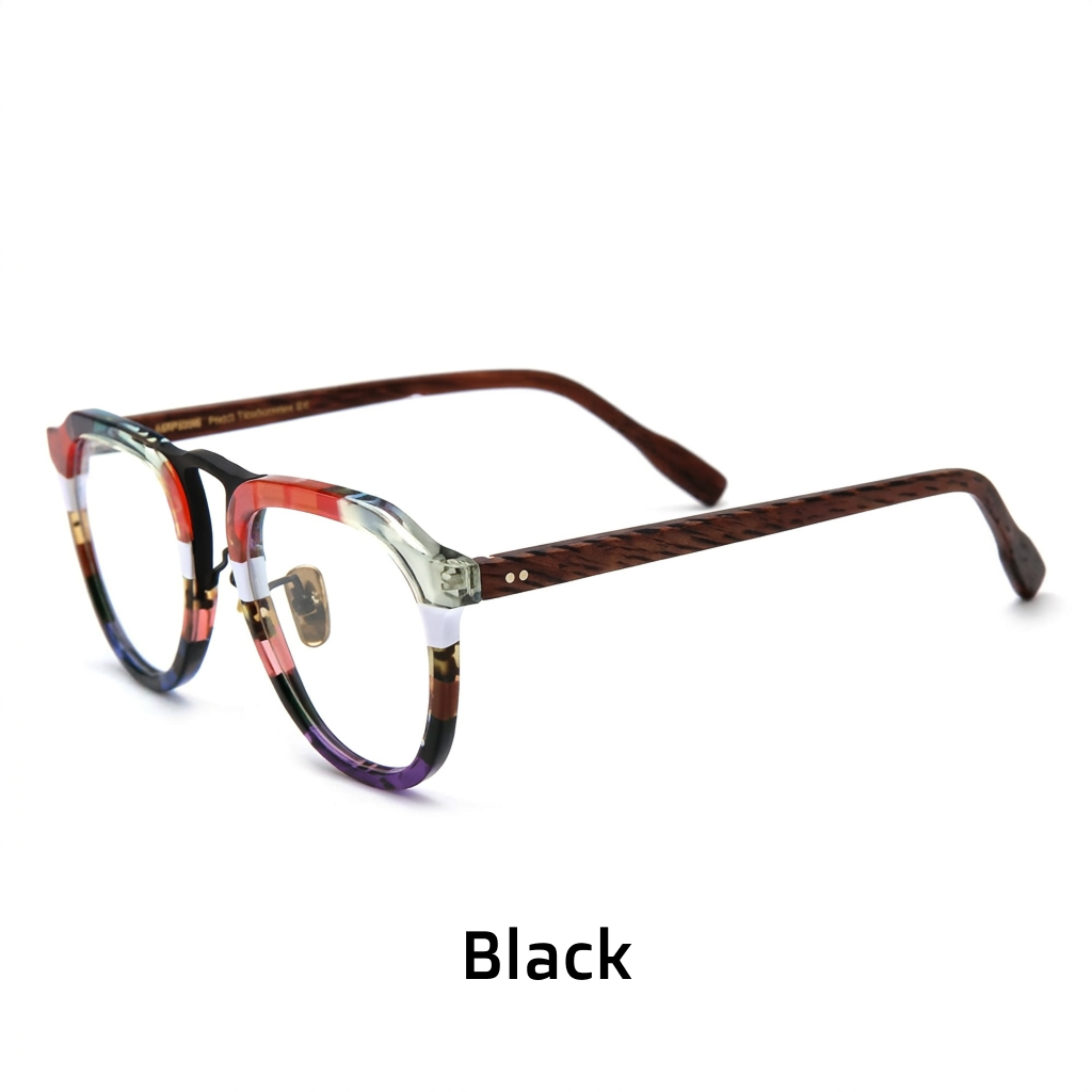 מסגרות למשקפיים של Acetate Aviator - אופטי לשני המינים