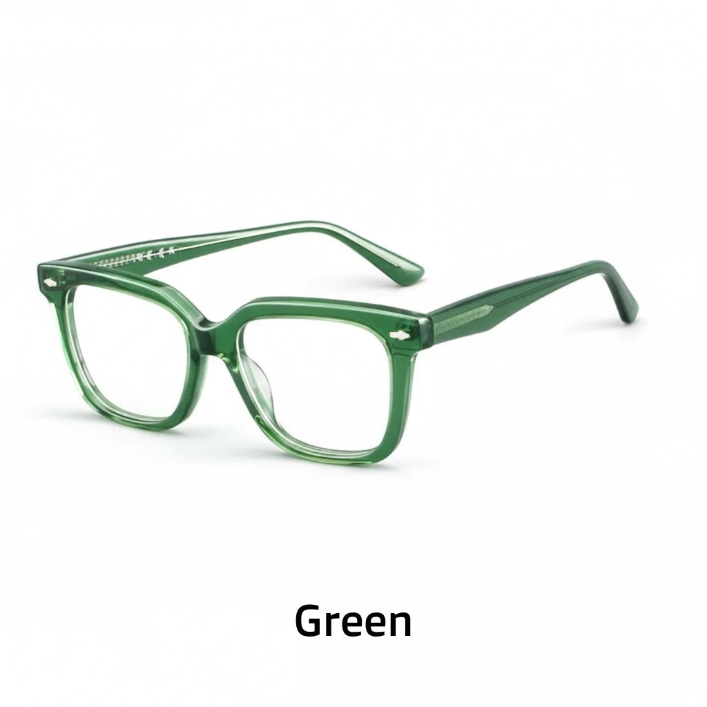 Retro Large Frame Unisex Eyeglasses - Model 88028