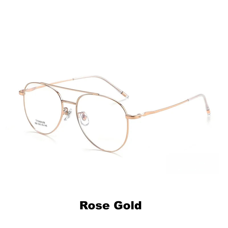Retro Titanium Eyeglasses - Ultra Light Unisex Optical Frame