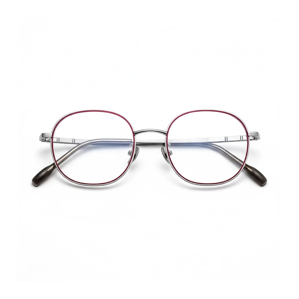 Retro Double Circle Titanium Eyeglass Frame - Unisex Optical Glasses