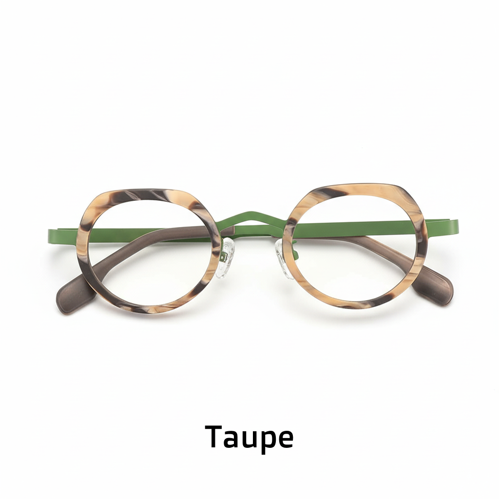 Ultralight Pure Titanium Cat Eye Oval Optical Frames