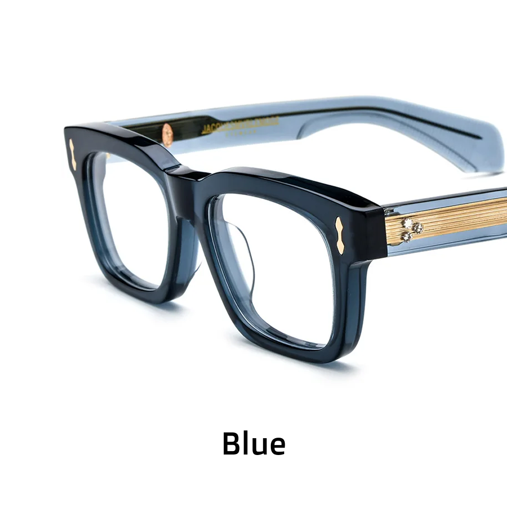 Acetate Vintage Square Optical Frames – Unisex Prescription Eyeglasses