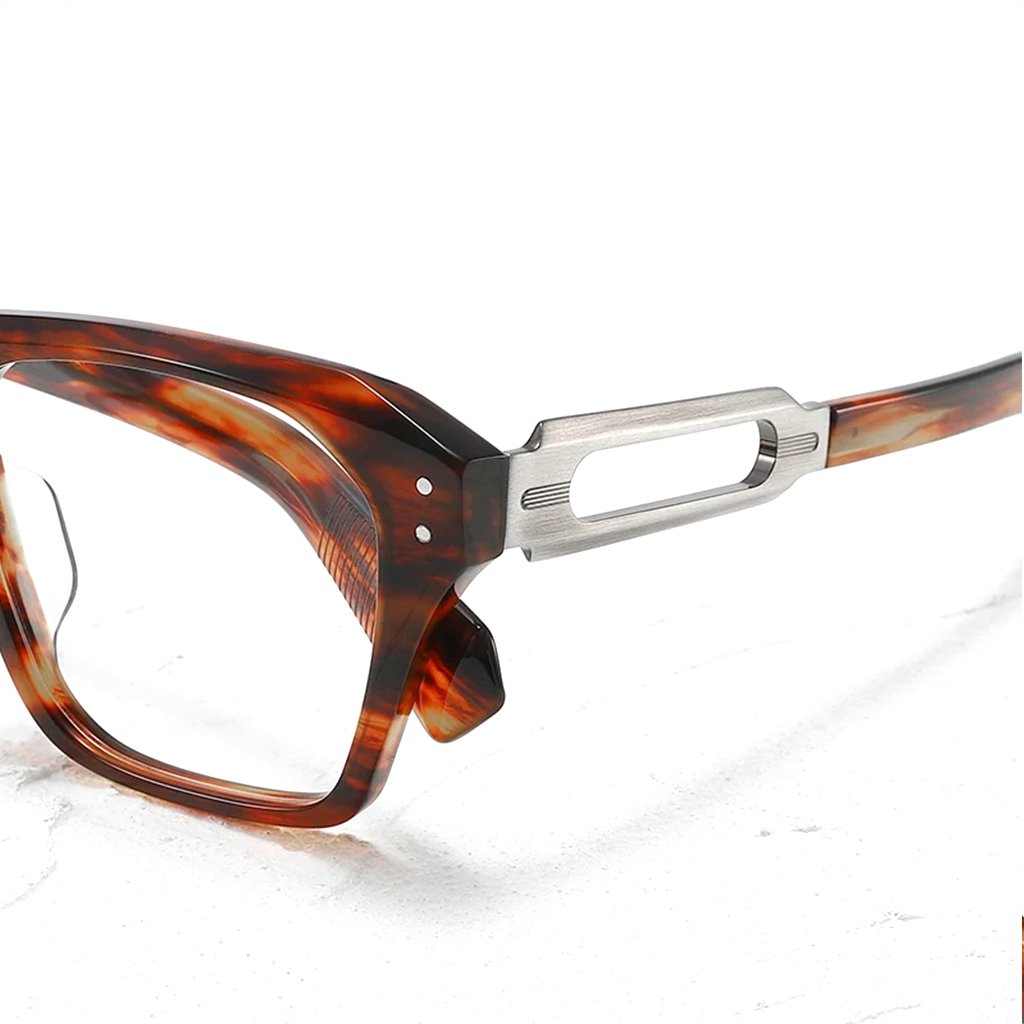 Montature per occhiali quadrate oversize in acetato