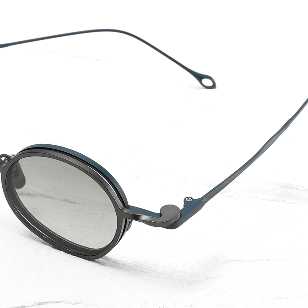 Titanium Round Magnetic Sunglasses