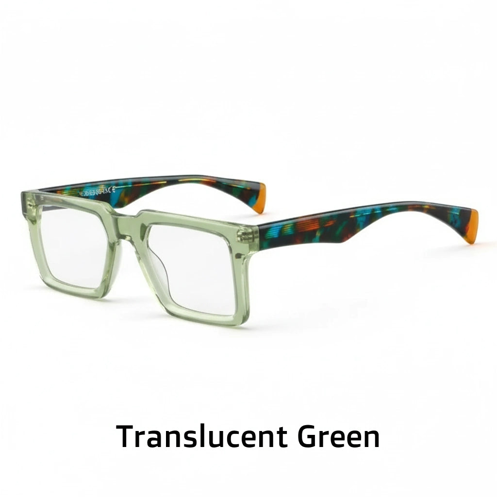 Retro Square Eyeglass Frame - Optical Prescription Glasses