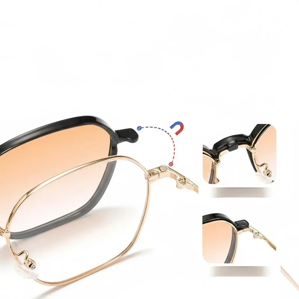 3-in-1 Magnetic Polarized Lens Glasses Frame - Prescription Ready