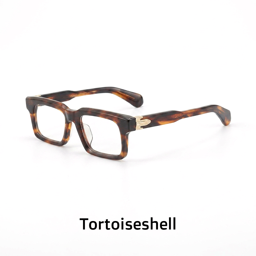 Quadratische Acetat-Brillenfassungen – Unisex-Retro-Optik