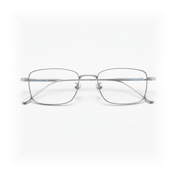 Pure Titanium Square Eyeglasses Frame - Unisex Optical