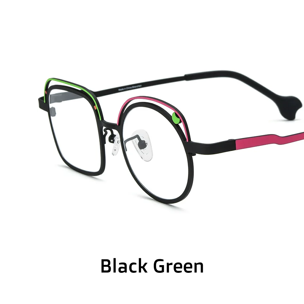 Titanium Optical Eyeglass Frames – Lightweight Square Design