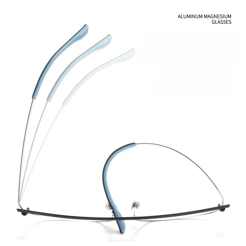 Ultra-Light Aluminum Magnesium Optical Prescription Eyeglasses Frame