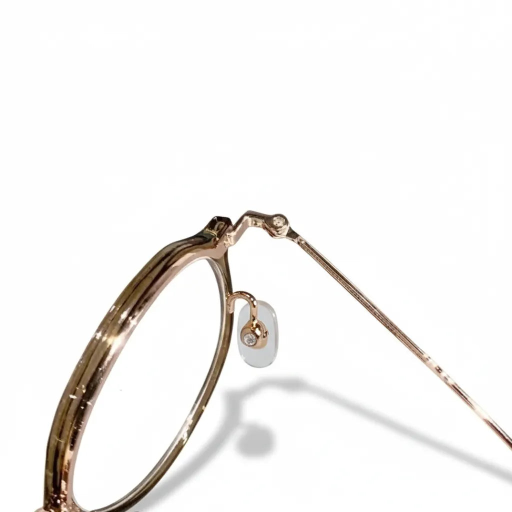 Retro Plastic Titanium Eyeglass Frame - Unisex Optical Prescription Glasses