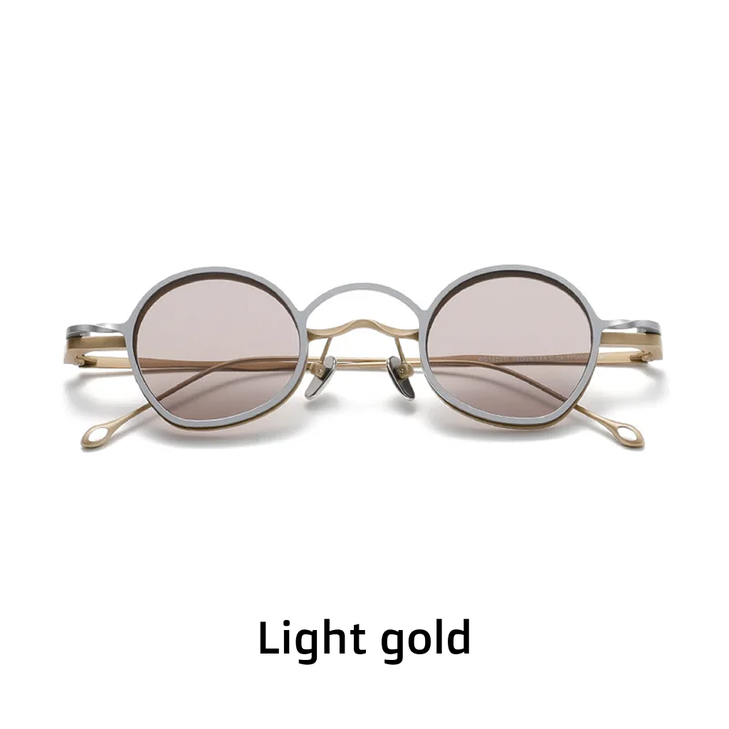 Titanium Round Magnetic Sunglasses