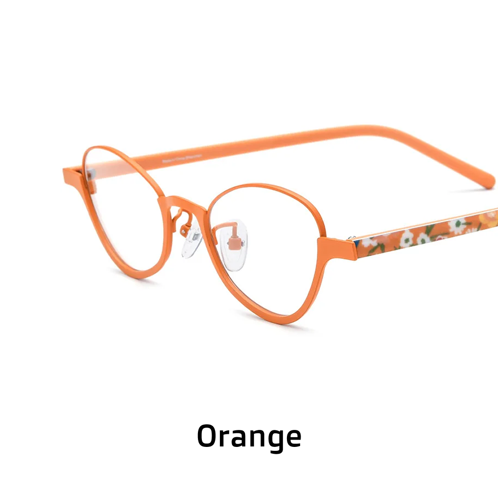 Titanium Cat Eye Optical Frames