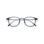 Square Titanium Eyeglass Frame with Anti-Blue Light - SK-711