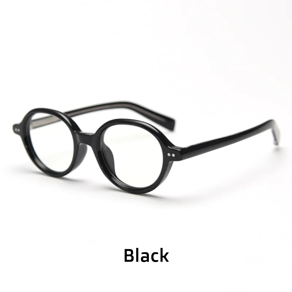 Retro Oval Prescription Eyeglasses – Single Vision & Progressive